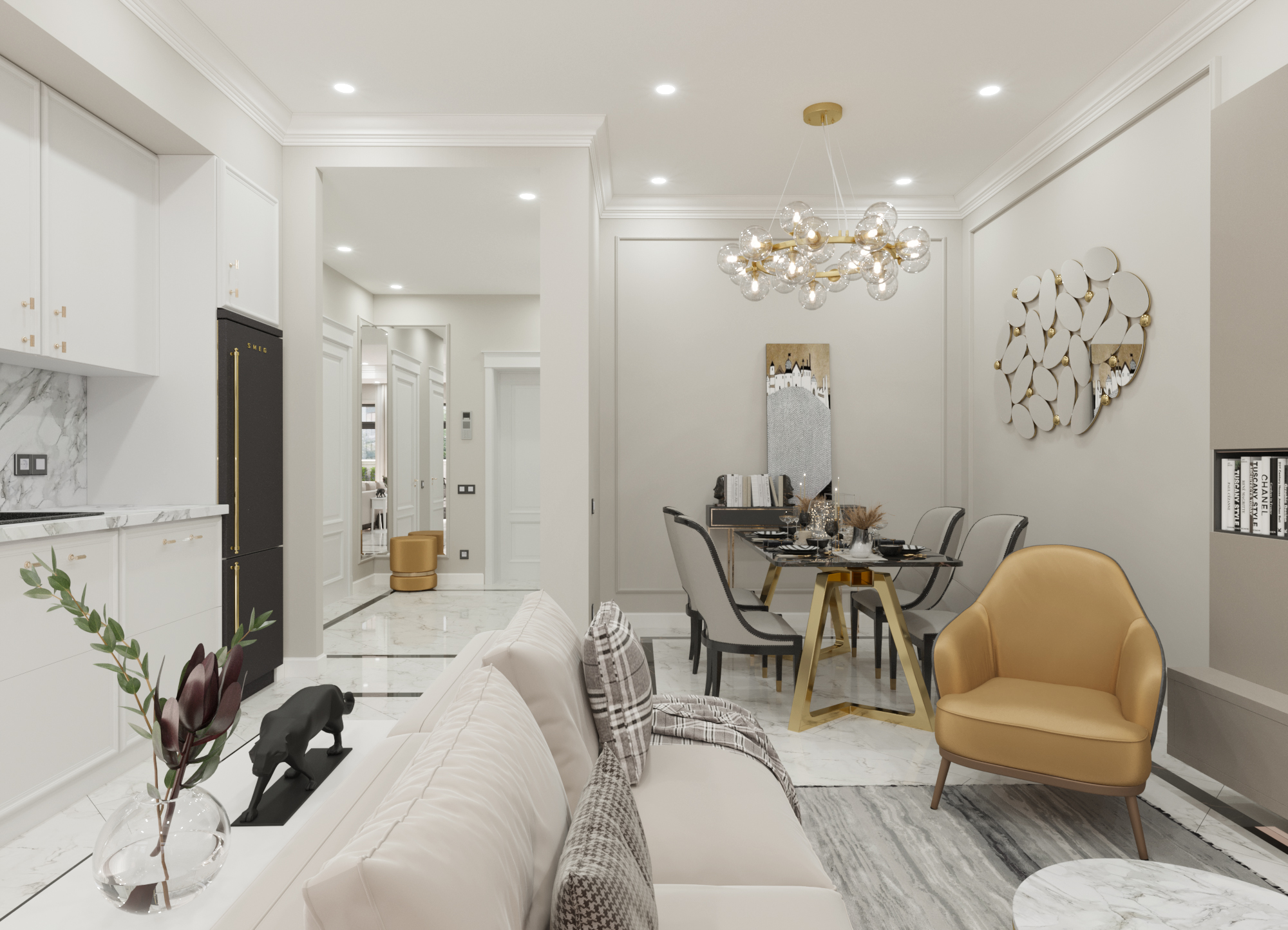 室内设计项目公寓丨乌兹别克斯坦塔什干-4