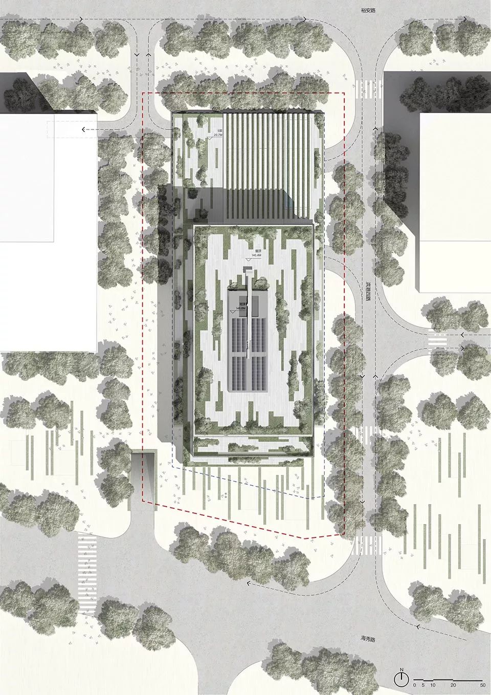 深圳宝安湾区产业投资大厦 | 空中花园与高效可持续设计-61