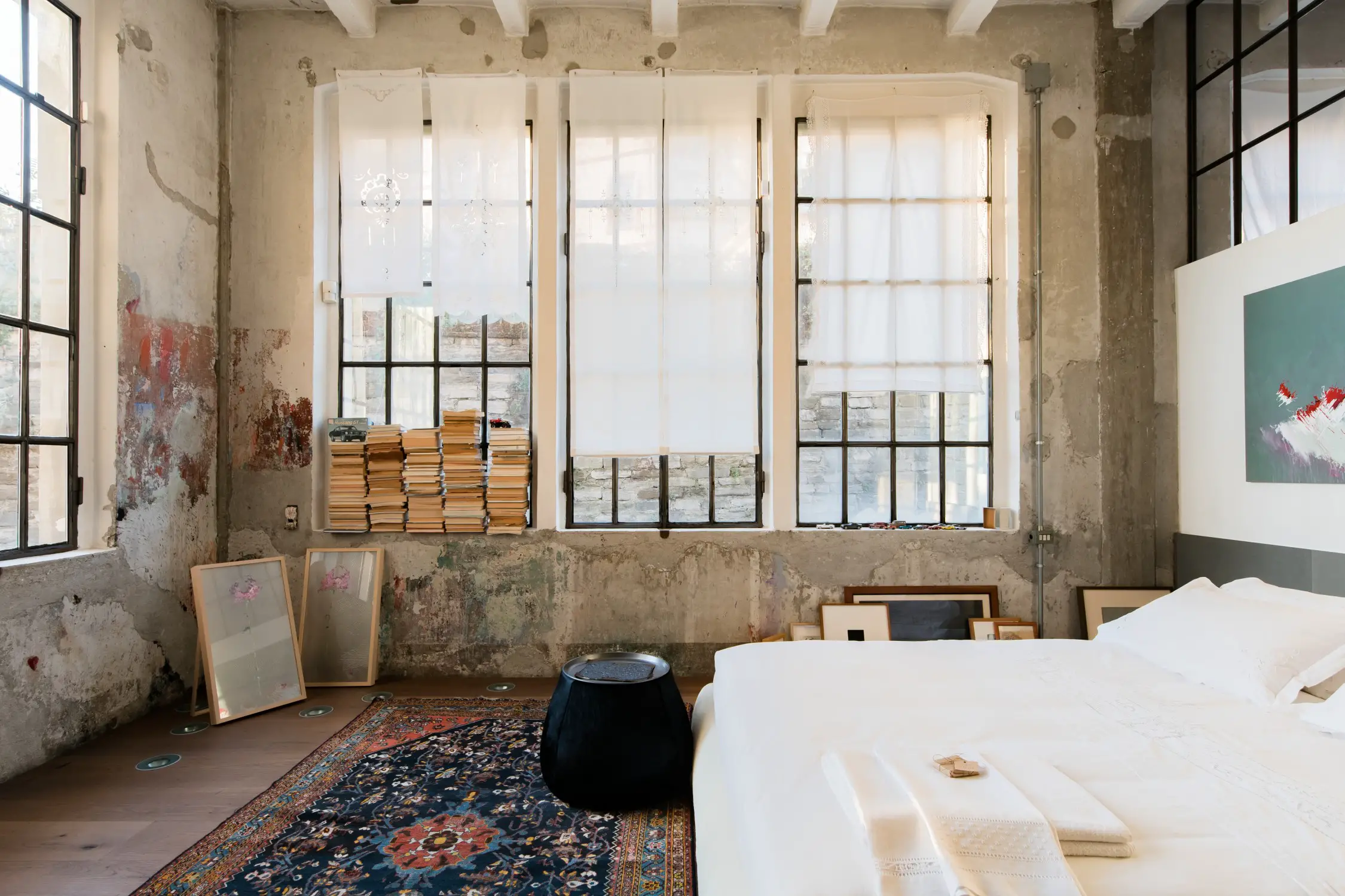 意式工业风 | 艺术家工作室般的 Loft 设计-9