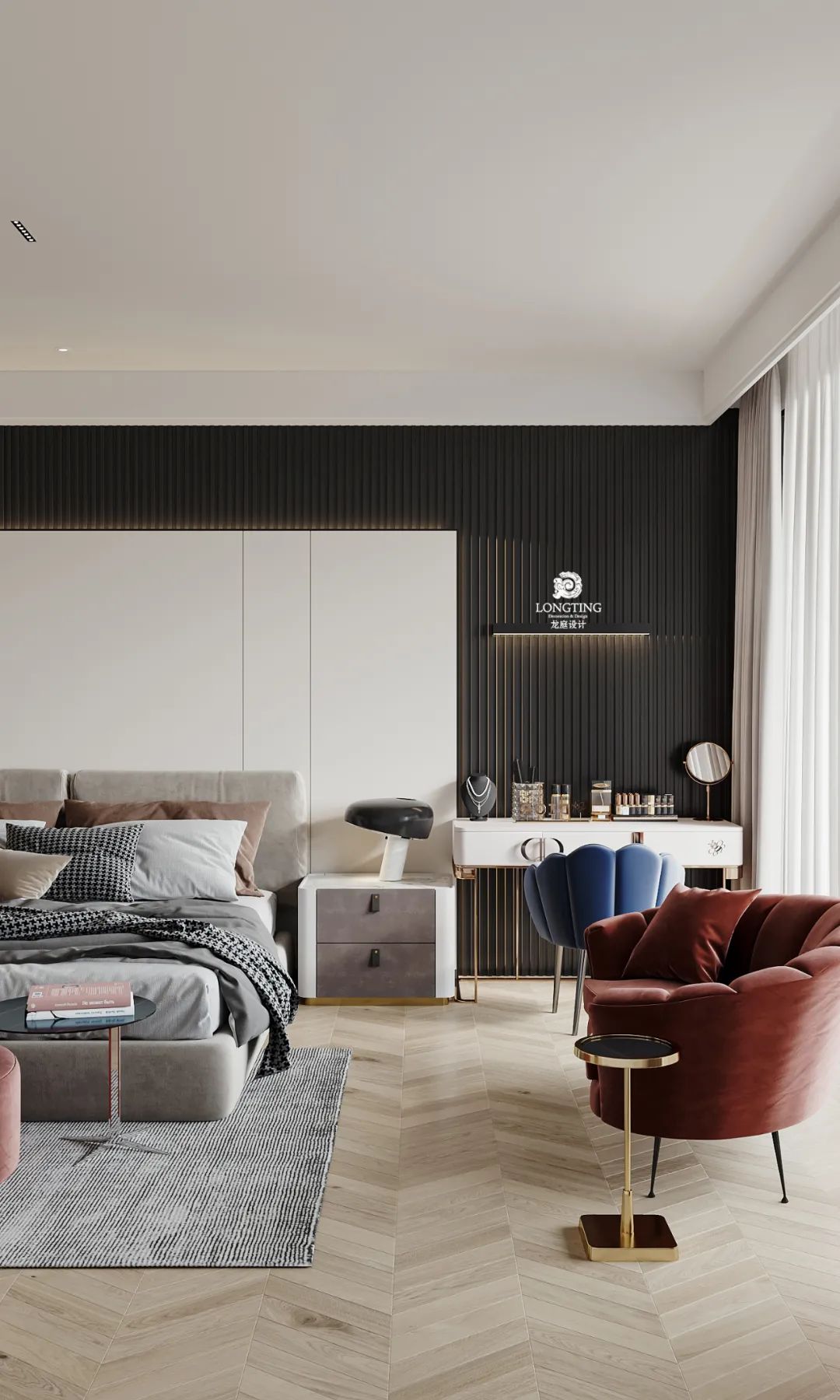 绿城御园现代轻奢别墅设计丨李海涛&詹金英-84