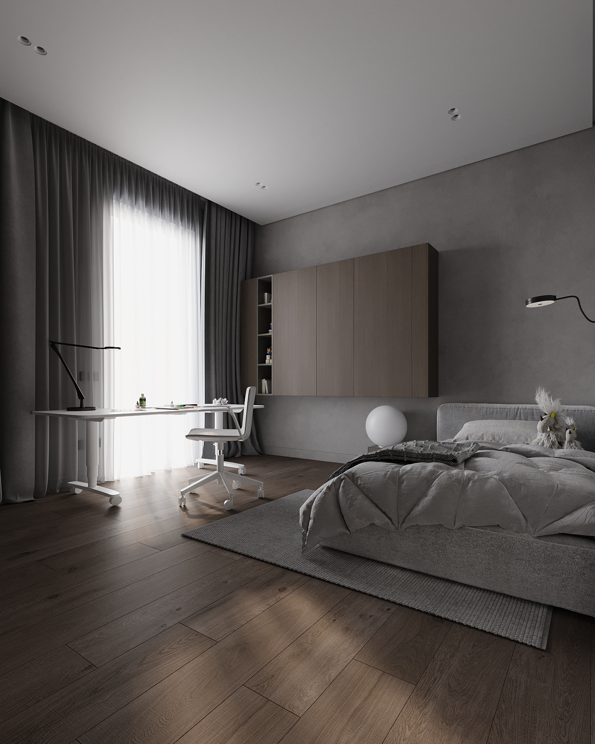 高级灰调 别墅简约空间设计！-19