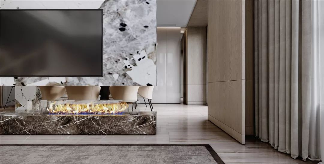 删繁就简的当代轻奢 | 东莞约 490 平米空间设计案例-19