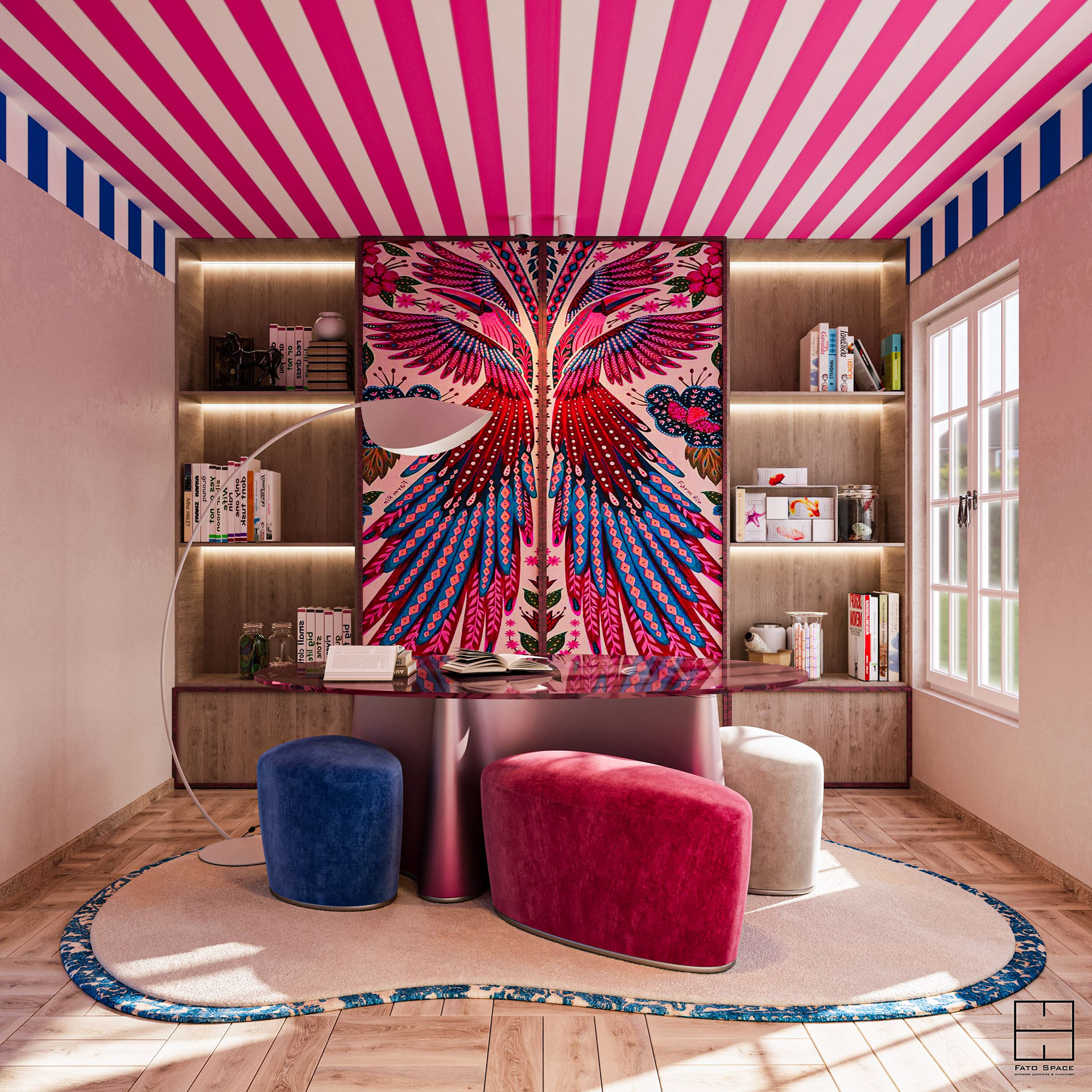 女孩学习室设计-6