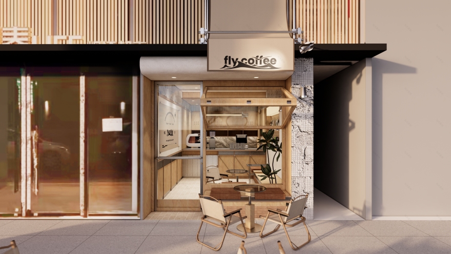 斐跃咖啡国泰中心店丨中国南京丨盒子构造(南京)设计咨询有限公司-9