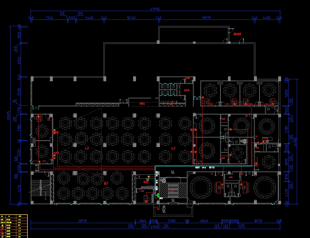 CAD施工图 | 顺德酒楼水电图纸-4