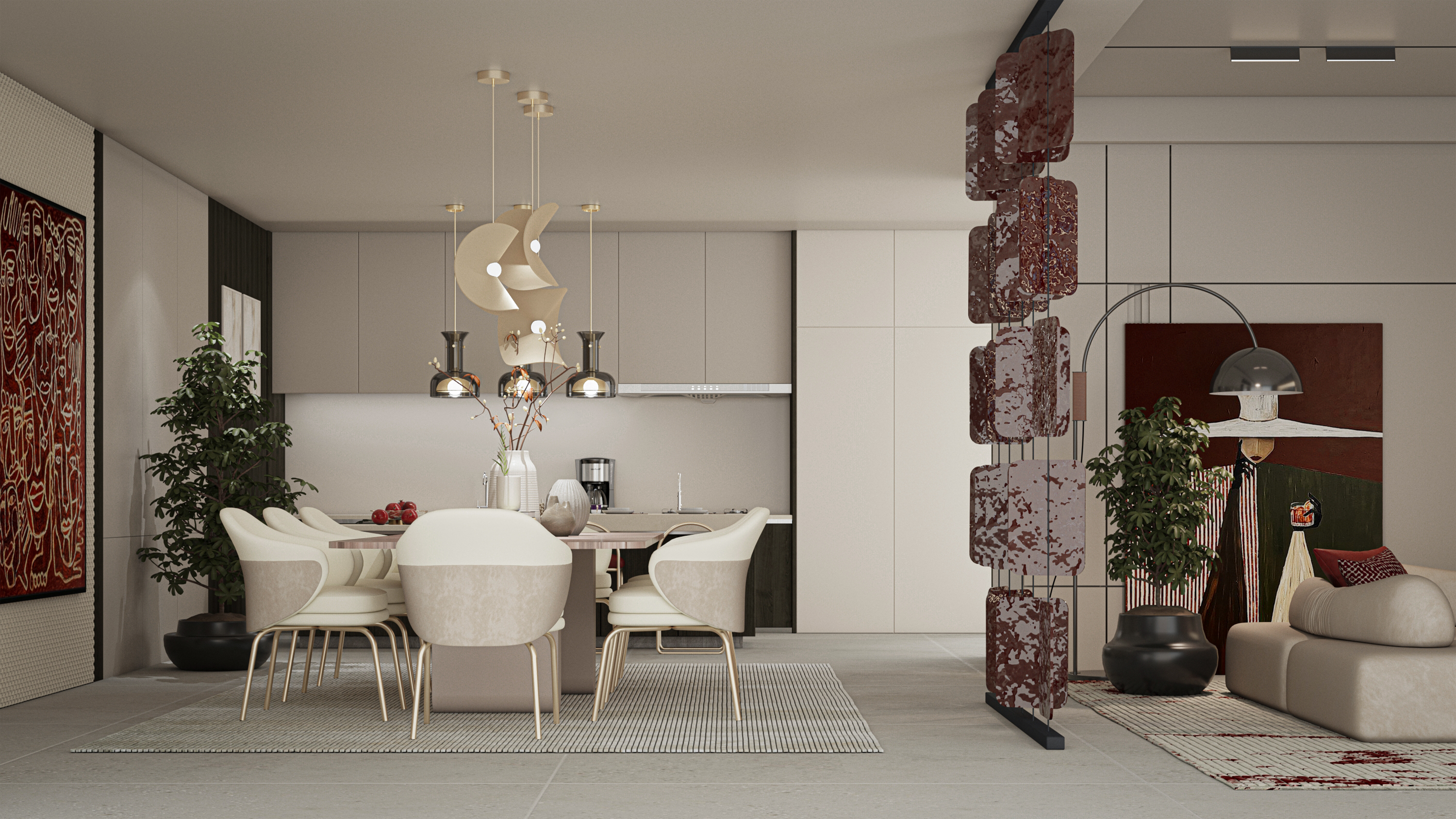 Burgundy Balance – Minimalist with a Bold Twist-5