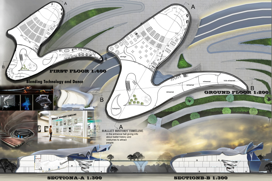Futuristic Ballet Center (Graduation Project)-10