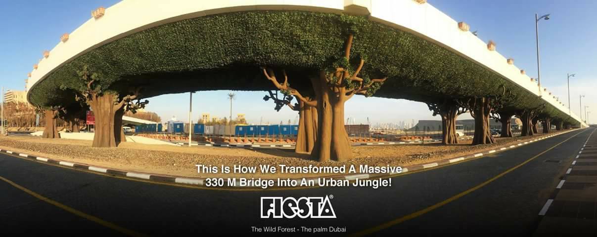 Palm Jumeirah Bridge Jungle Style- Atrium/ UAE-10