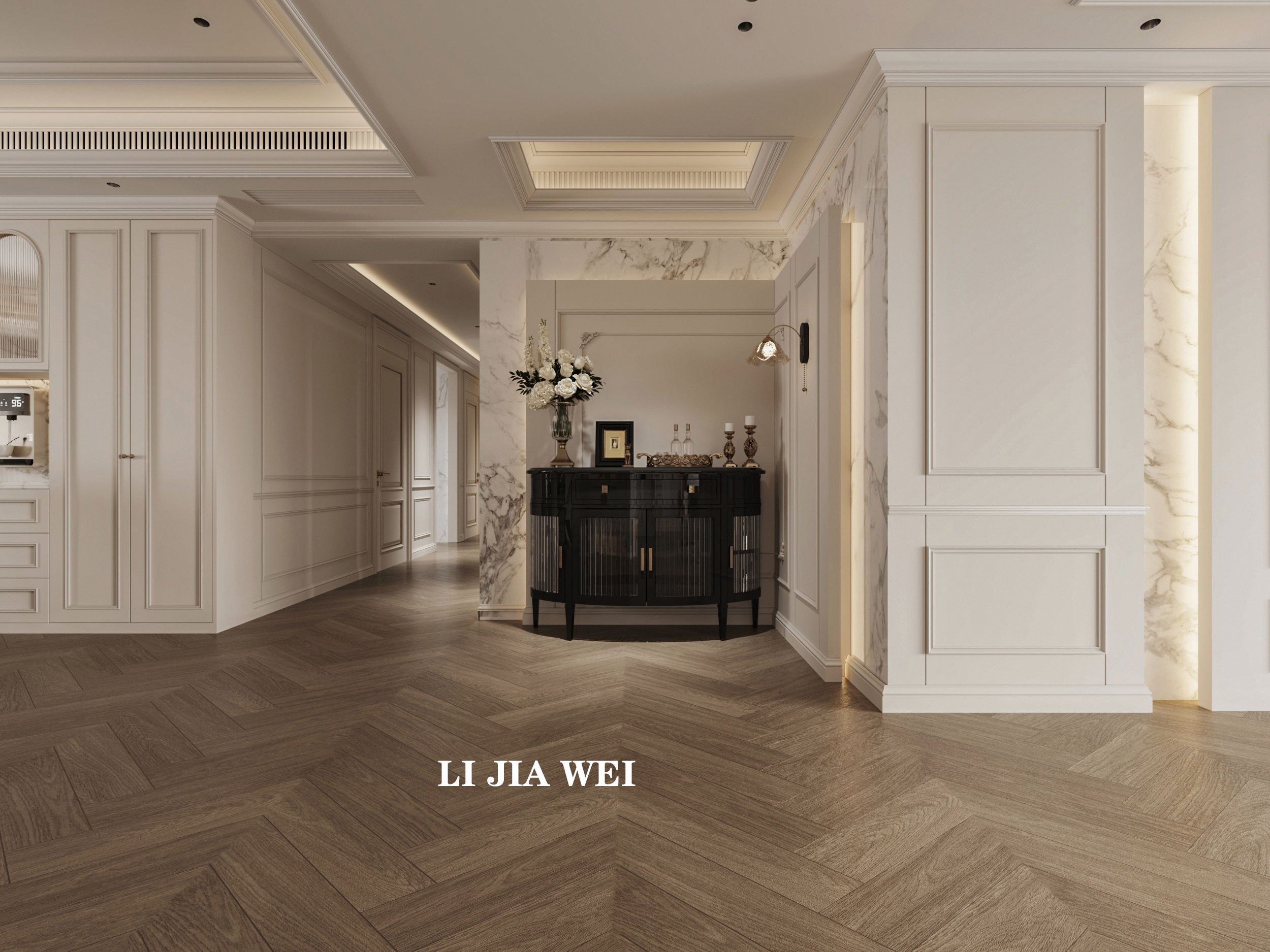 法式客厅餐厅-10