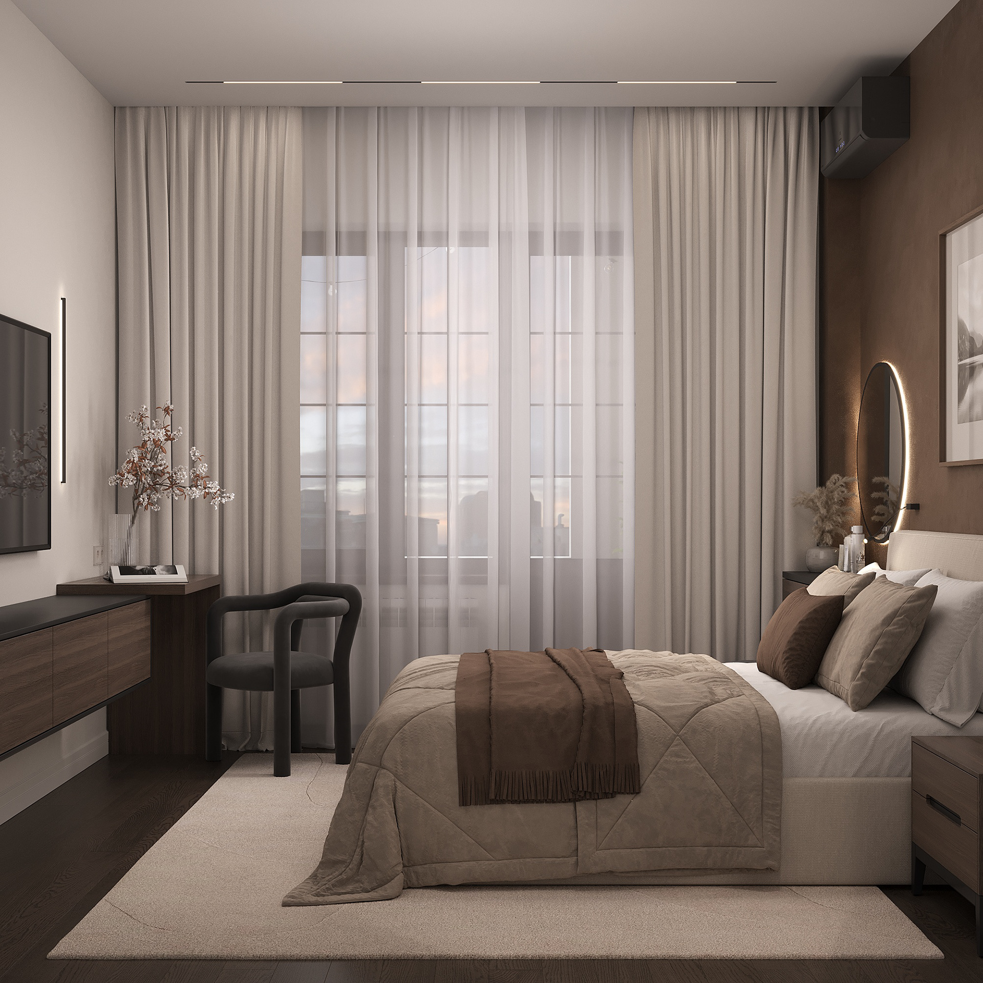 四口之家120平现代设计住宅-22