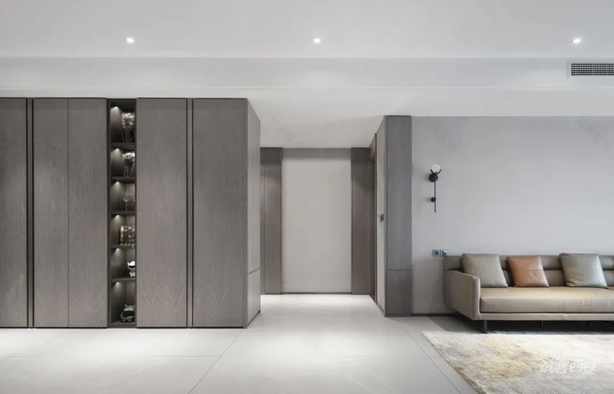 “哑”致拾光 · 现代简约大平层私宅设计丨中国西安丨陈辉设计-13