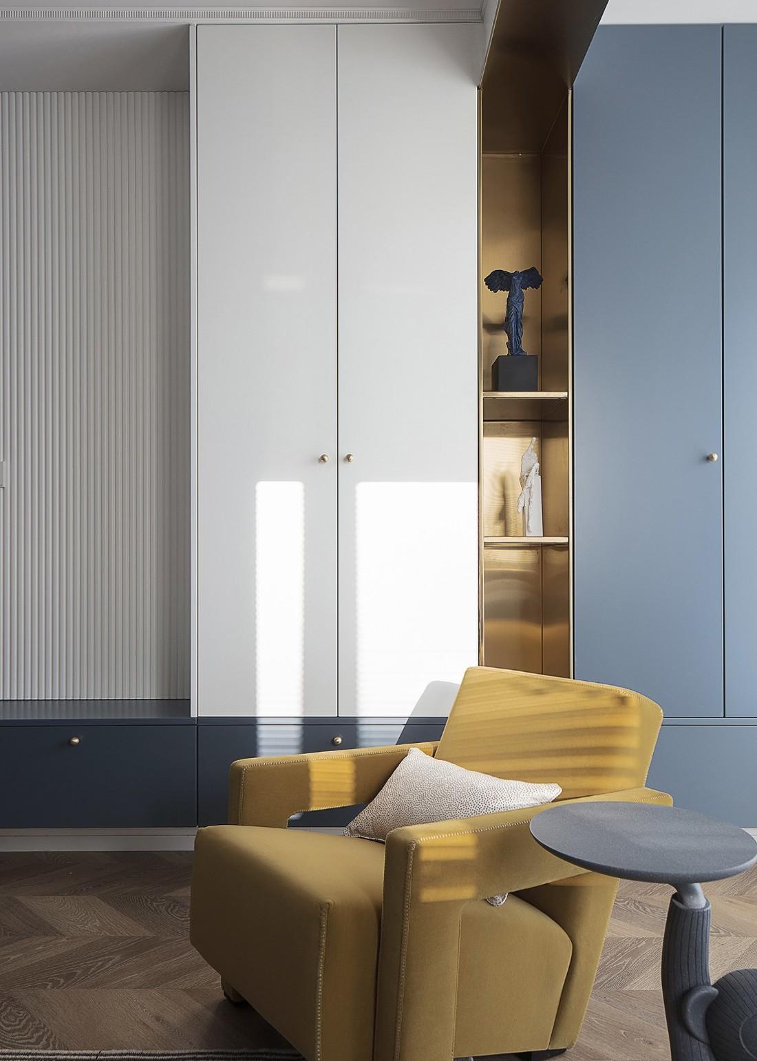 深白设计丨平层北欧风,一半骄阳一半幽蓝的冰雪季柔软时光-10