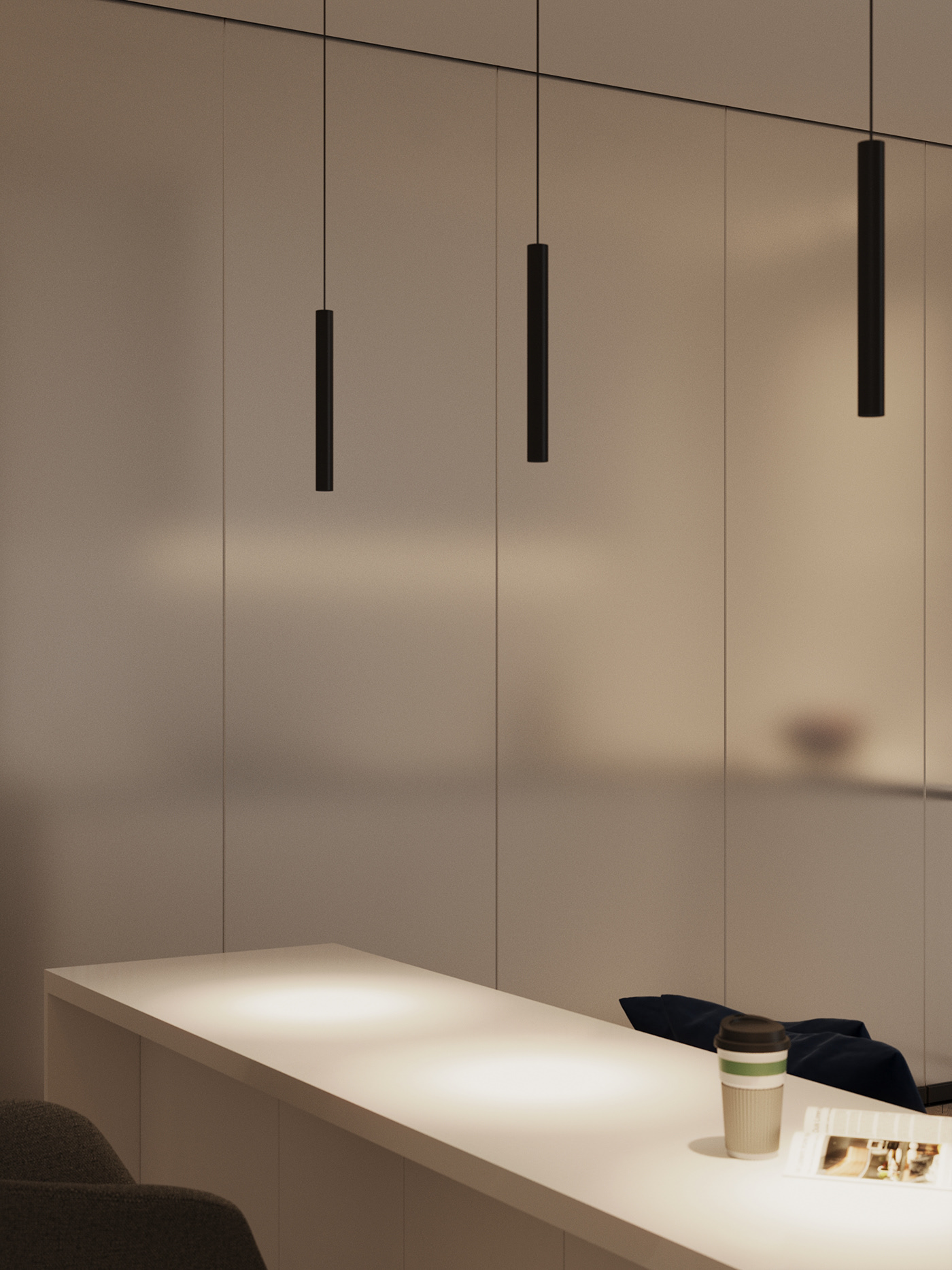 现代白色系 小户型空间-16