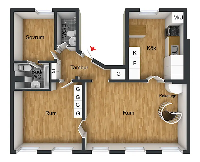 创意地下室，翻转公寓的设计亮点-20