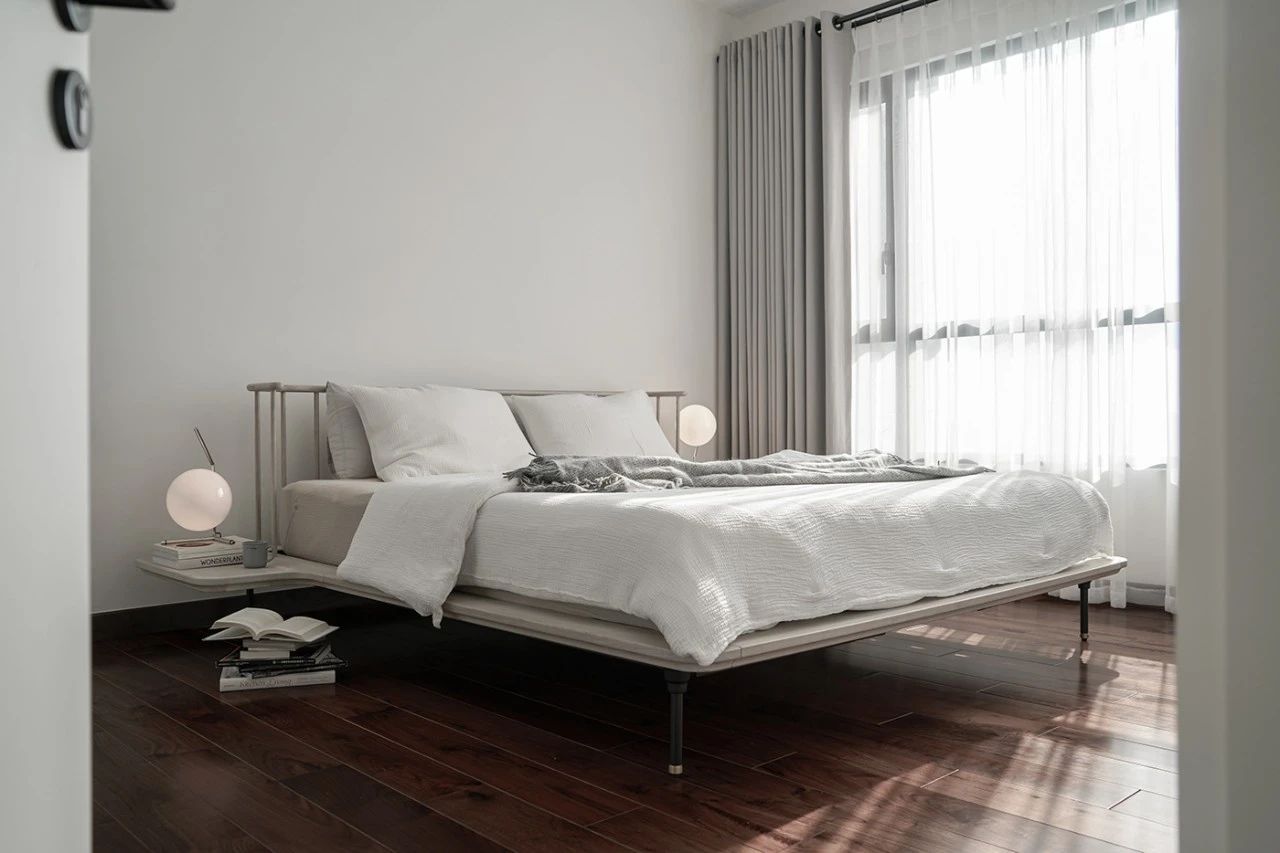 白色简约单身公寓室内设计丨注重人文情怀的现代室内设计社-23