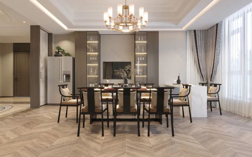 新中式诗意家居 · 保亿丽景山项目丨ONE SQUARE DESIGN FIRM-3