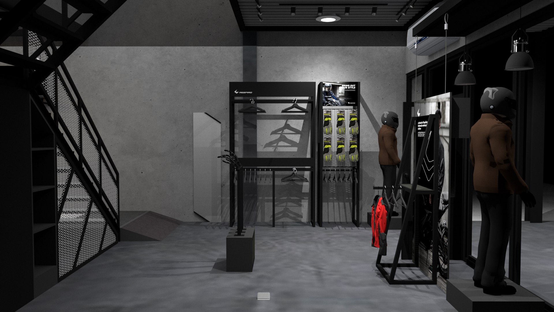 骑行服装商店设计丨Titik Hilang Design Studio-11