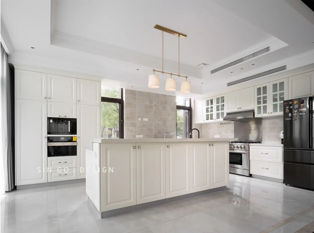 上海 600㎡美式别墅，餐厨空间打造人间烟火气息-21