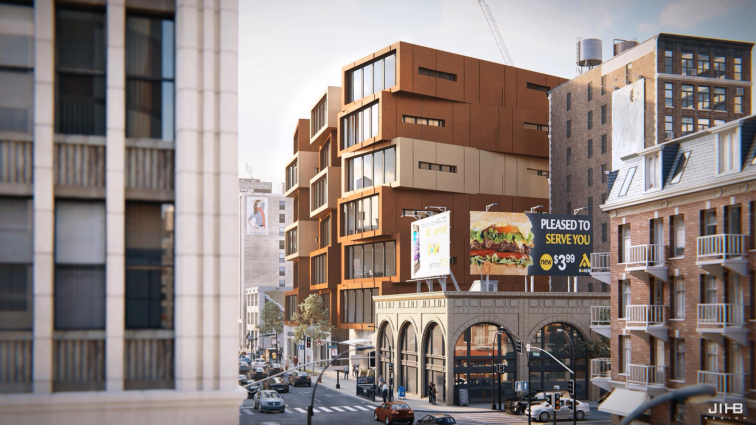 街道办公楼 LUMION 渲染-13