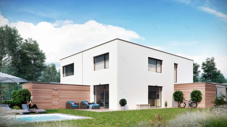 奥地利时尚双屋住宅,宽敞现代生活空间-20