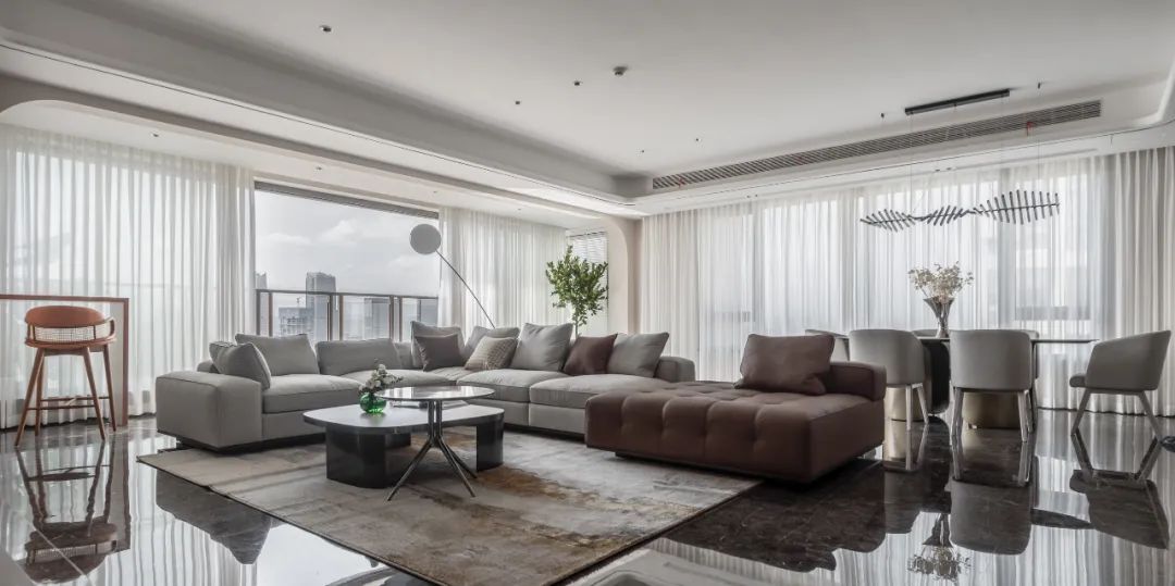 公园大道上峯+256㎡精装房改造丨中国重庆丨KD室内设计事务所-1