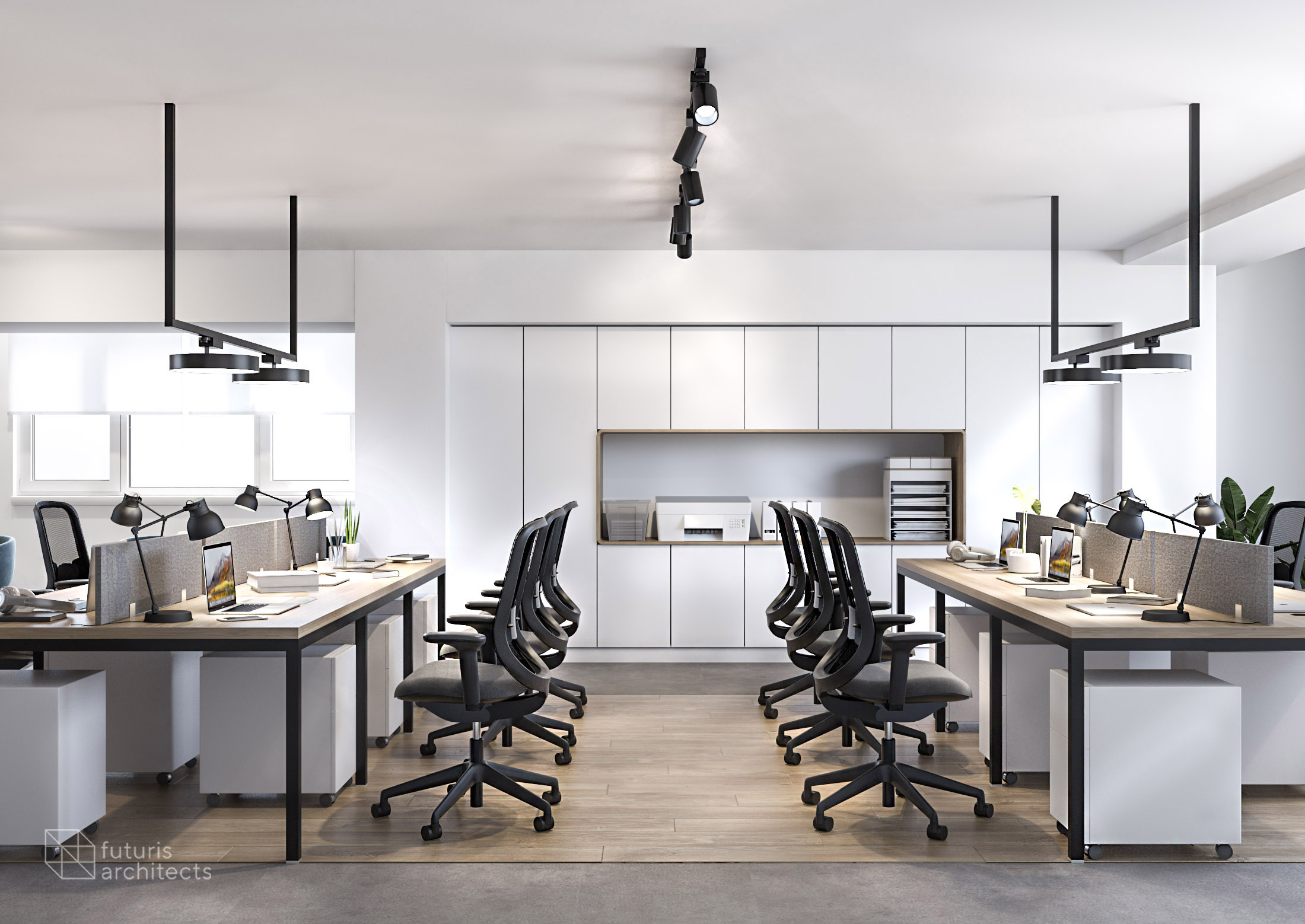 未来主义建筑师事务所设计的办公室-9