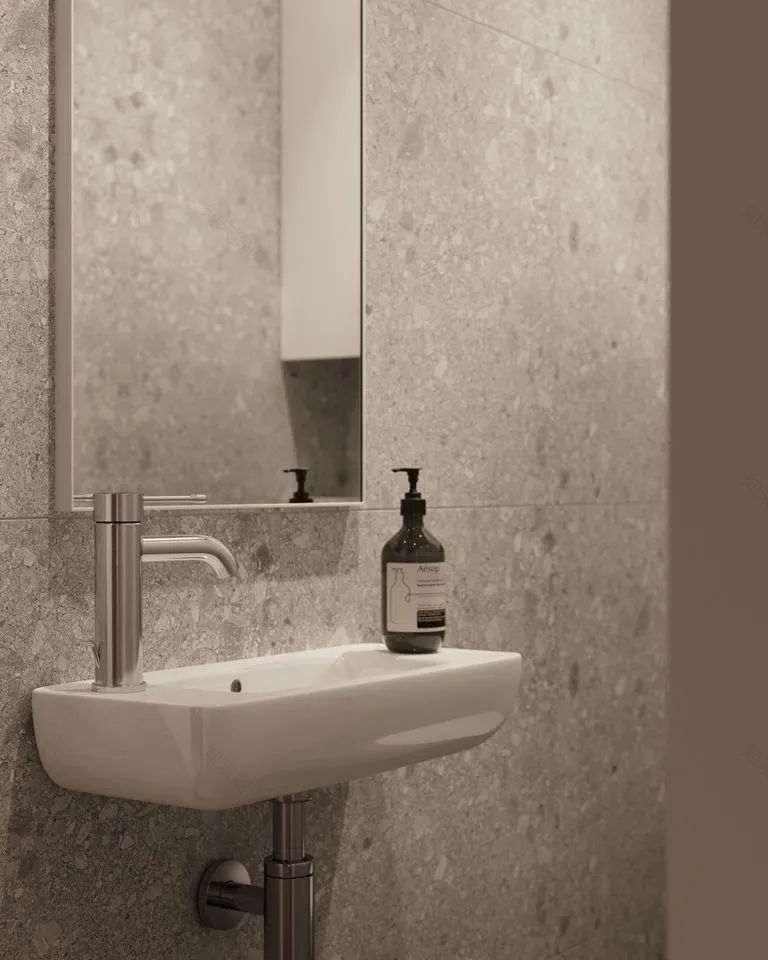 现代一室一厅 68㎡公寓丨室内设计工作室 nude-62