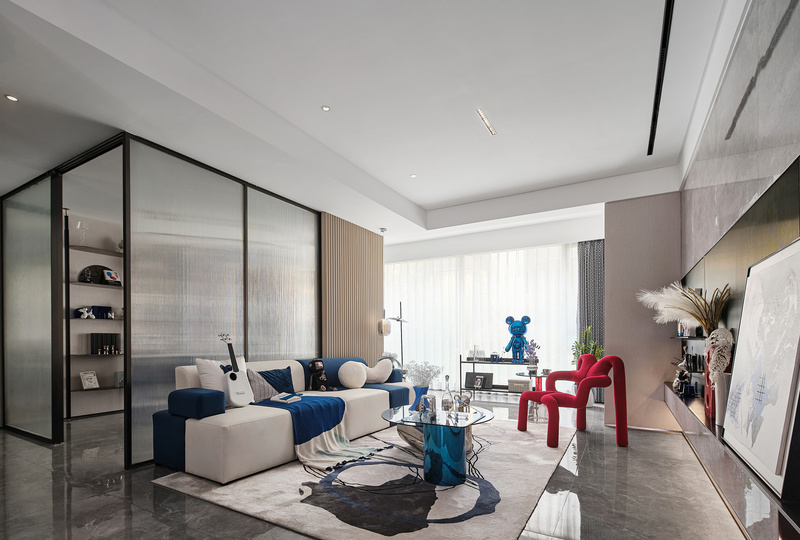 郑州新城玺樾门第99㎡样板间 | 新中式超现代设计-2