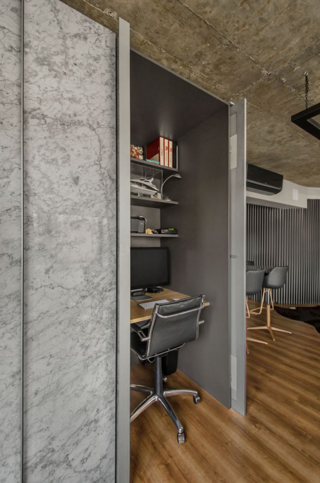 118㎡葡萄牙米灰黑现代公寓-9