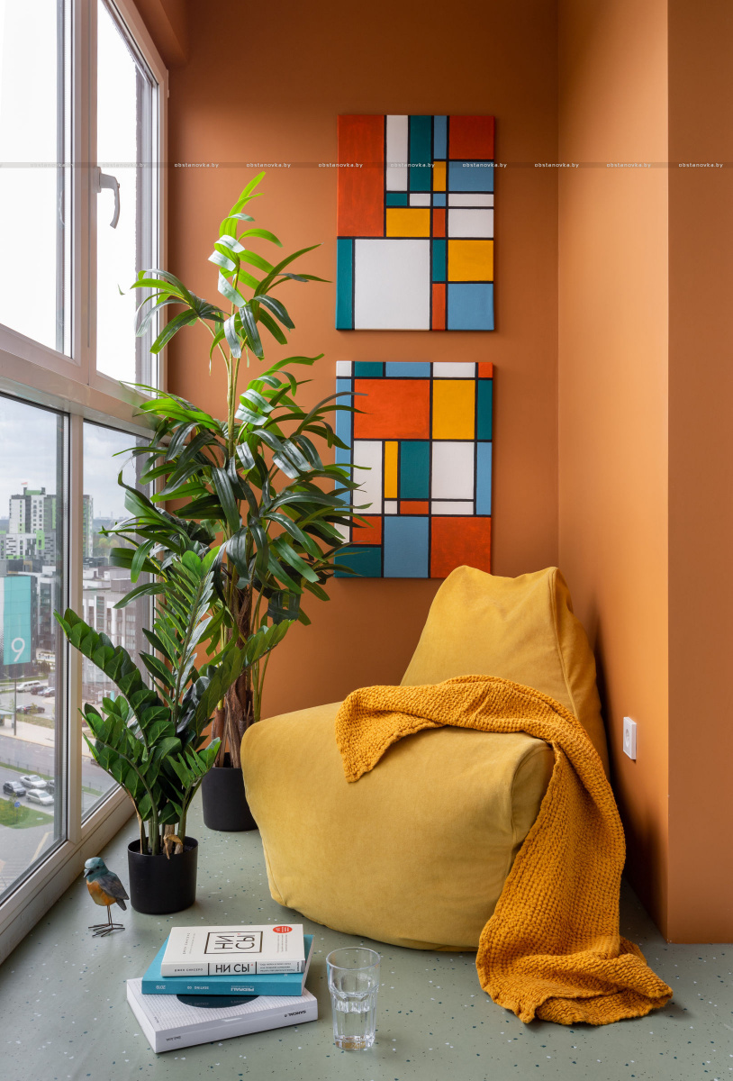 公寓室内设计“受蒙德里安启发”-85