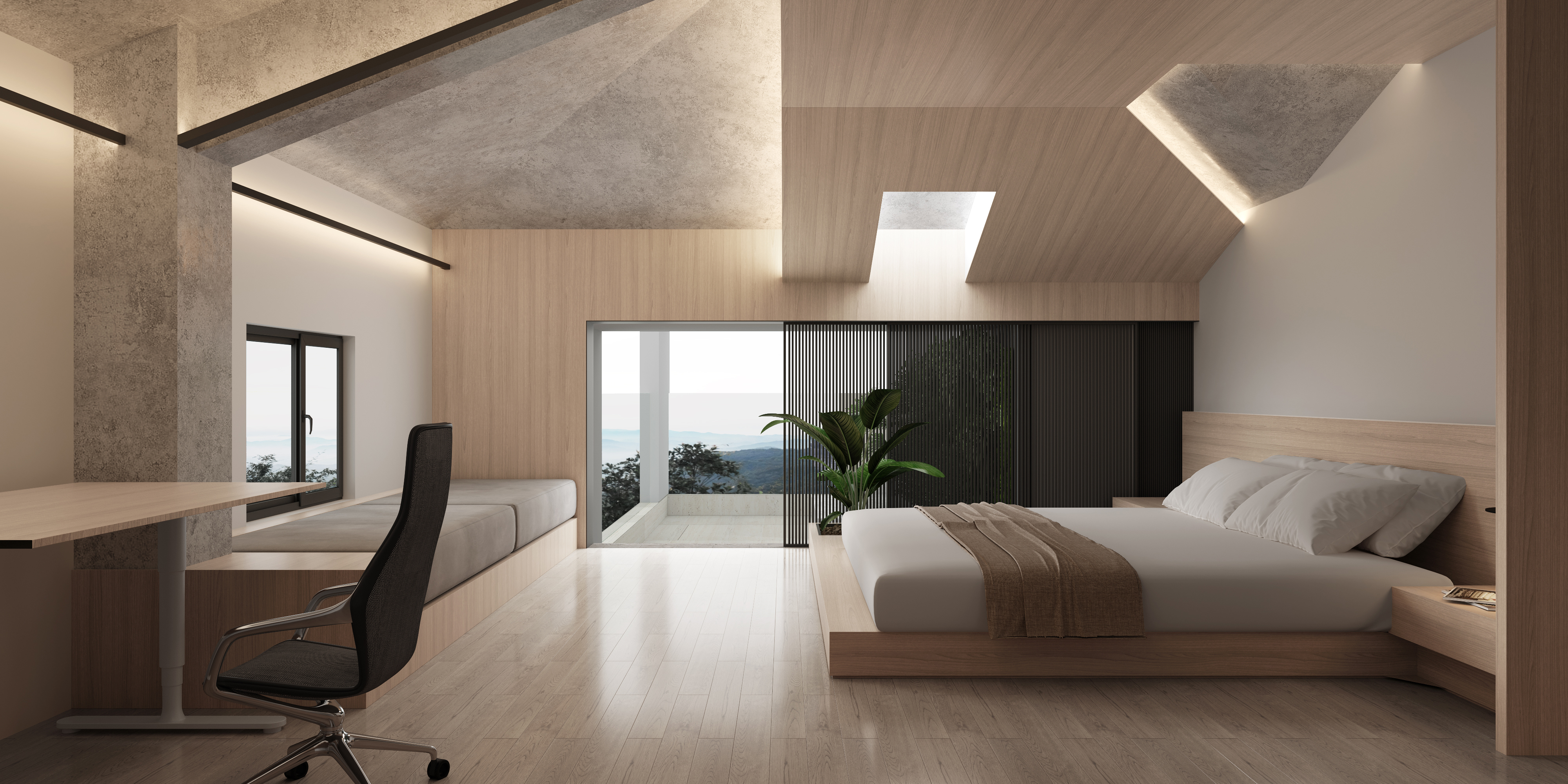 峨眉山顶层loft公寓丨中国成都丨一乘建筑空间-8