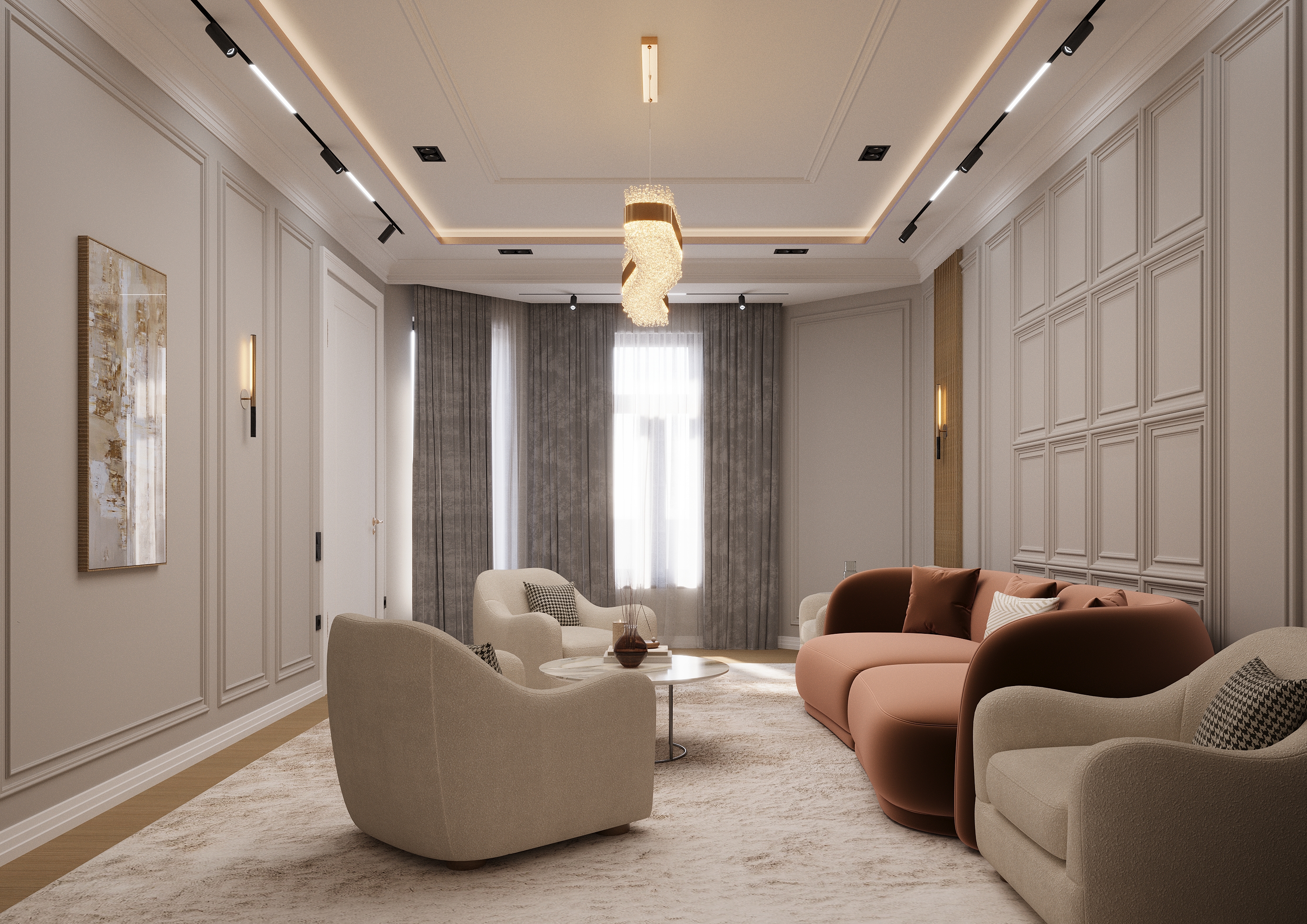 Dining room neoclassical design-3