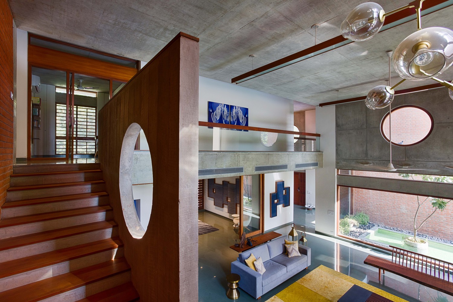 三代同堂的和谐空间——印度 Shaila Patel House-12