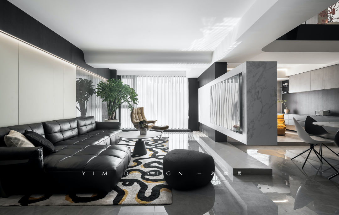 月光别墅 · 黑白灰的现代轻奢空间丨缪婕,张茜-18