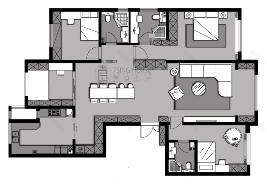 意式轻奢,香榭御澄的温馨情感归属地丨青马别墅空间设计-31