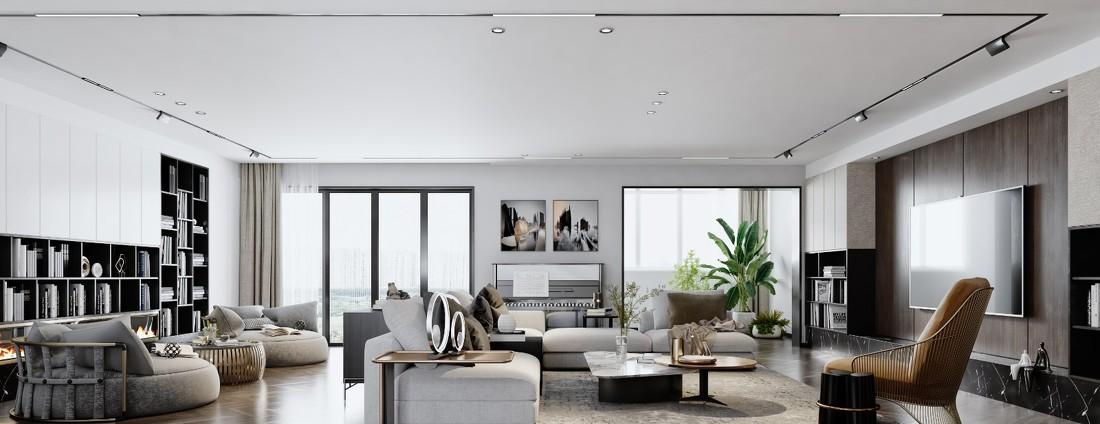 高迪愙 · 290㎡大平层现代简约设计-2