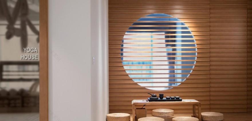 空间利用与功能融合的瑜伽馆设计-4