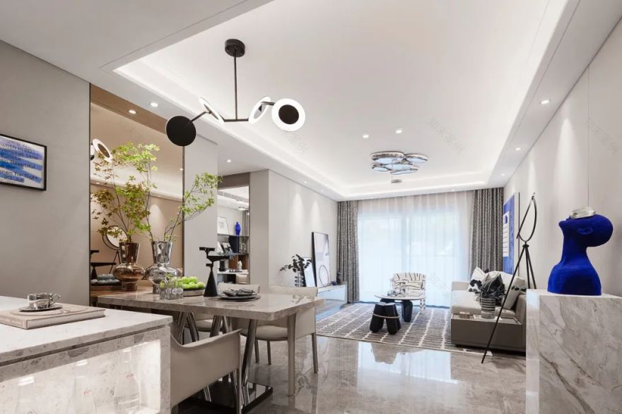 金科恒信集美天宸 | 克莱因蓝的轻奢美学空间-8