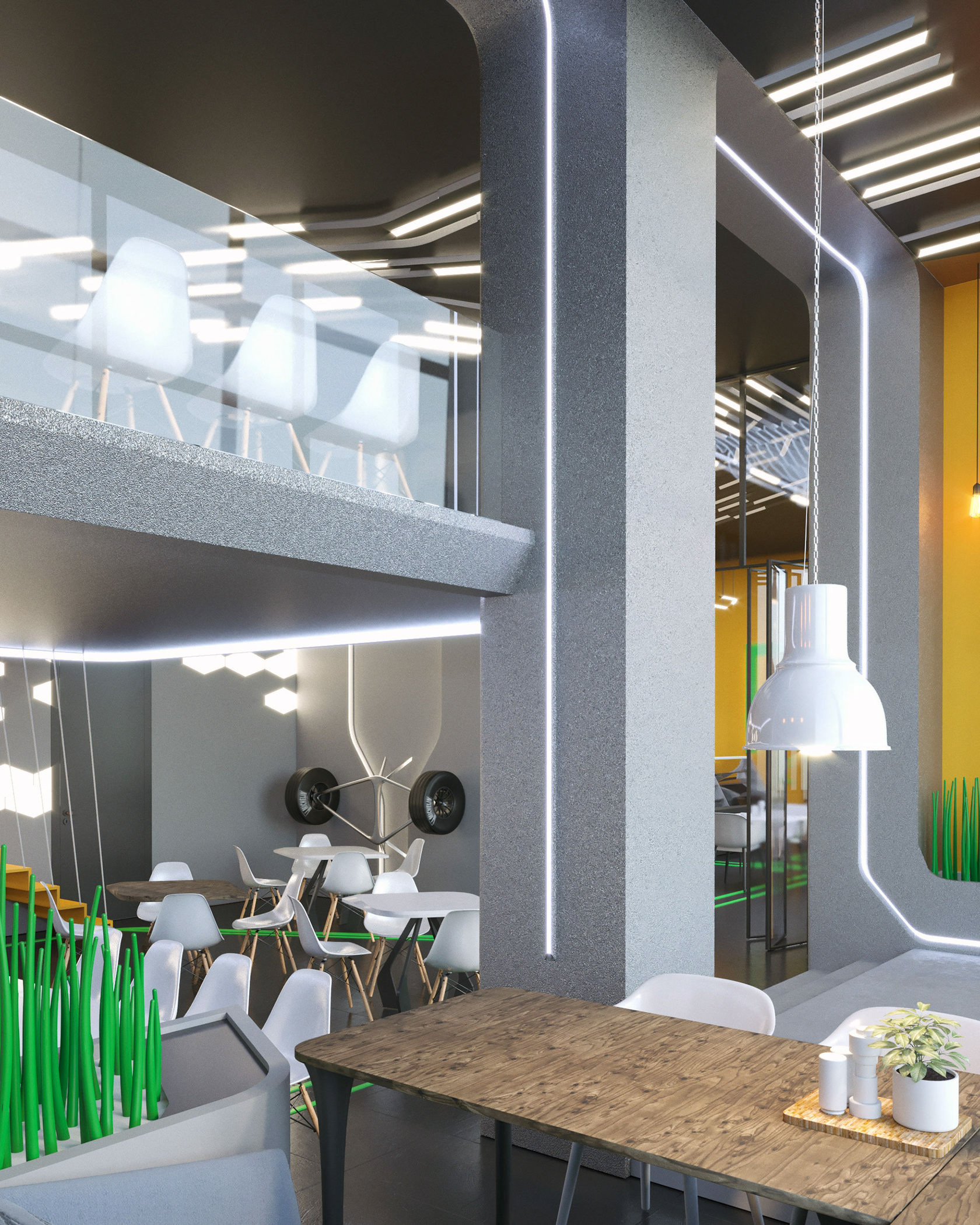 PitStop 咖啡厅室内设计丨乌克兰切尔尼戈夫丨Iurii Kygorodtsev 等-7