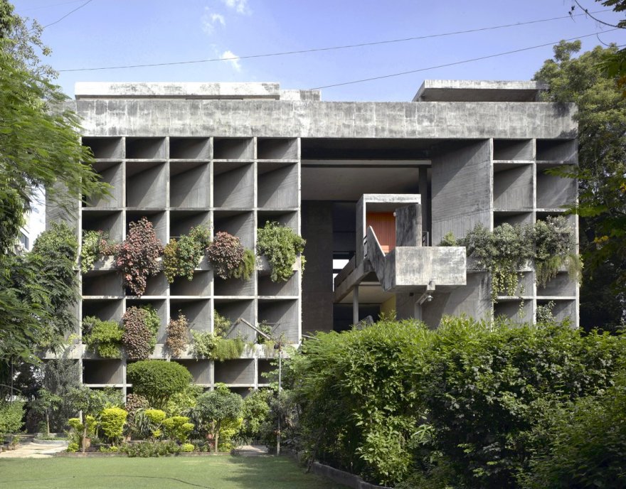 印度阿默达巴德纺织厂总部大楼-8