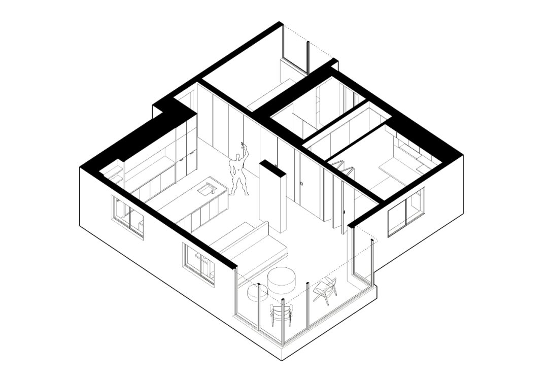 融合功能的自由空间 | J0601 住宅设计-13