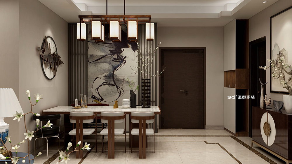 安徽广德万达茂新中式家居设计丨中国安徽丨圣都家居装饰有限公司-9