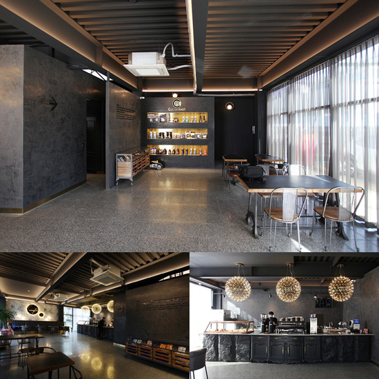 87 平现代简约咖啡厅设计 | 高雅黑白色调的室内空间-1