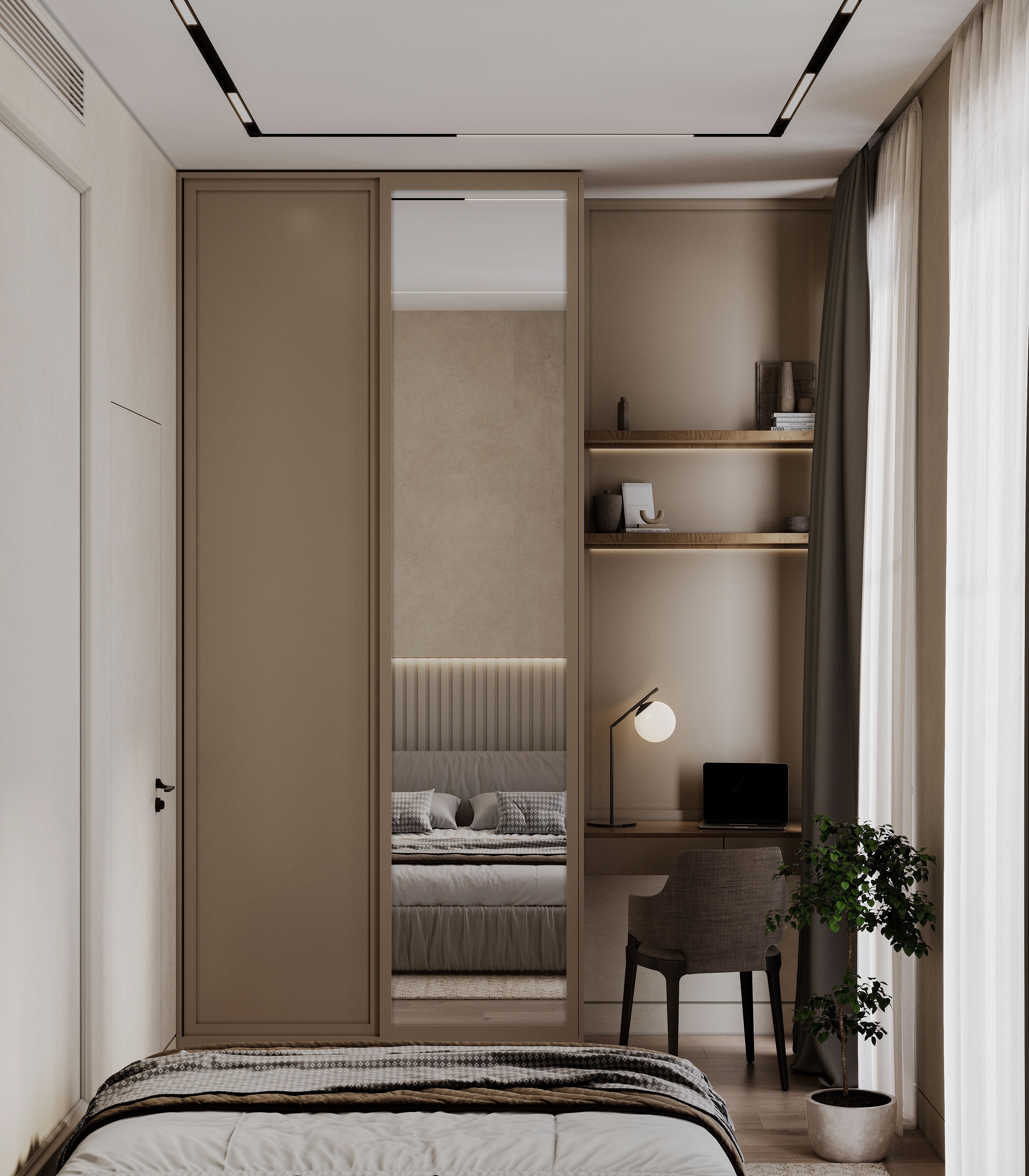 现代感十足的浅色温馨空间设计！-10