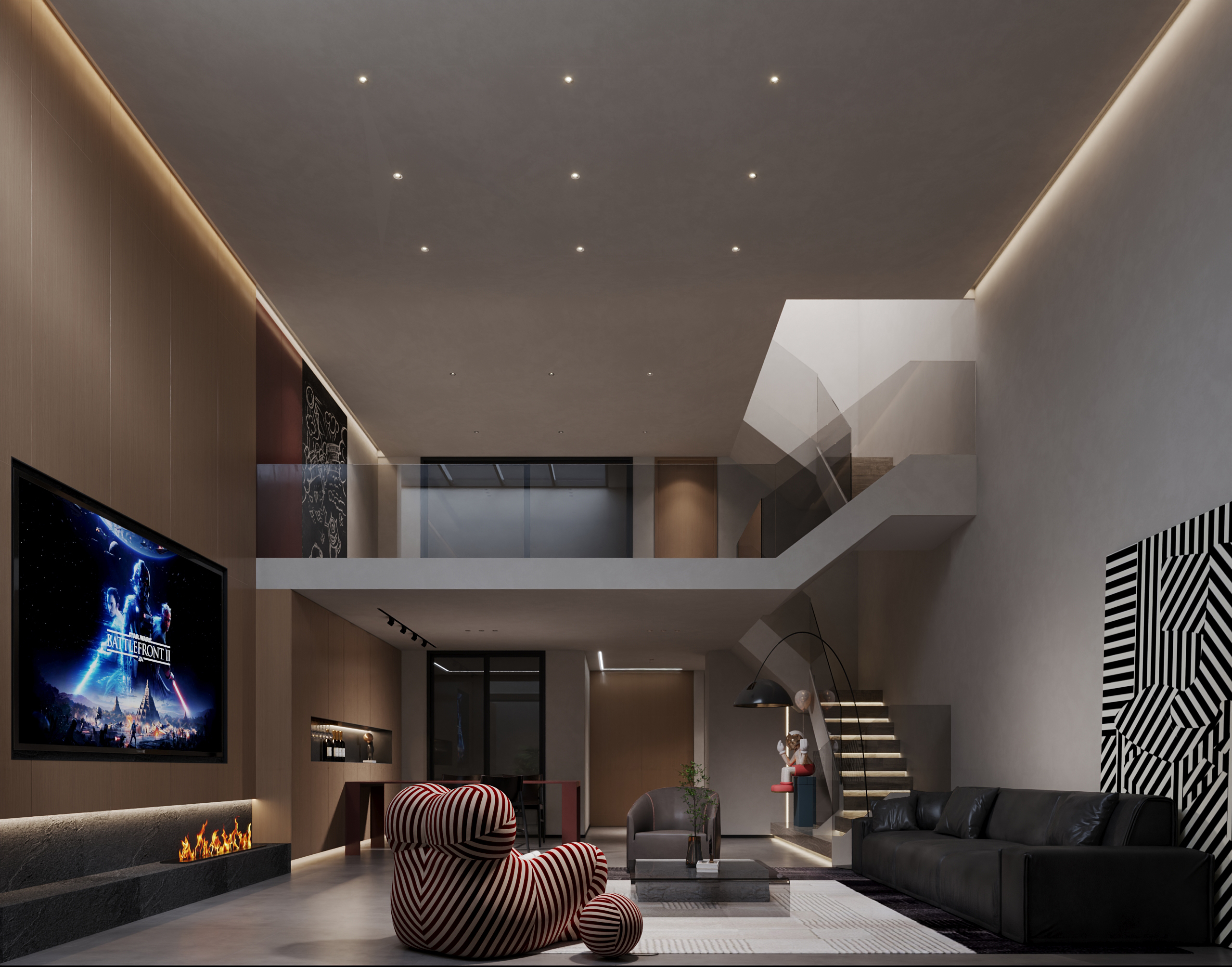 现代风格层住宅设计丨筑荣视觉-12