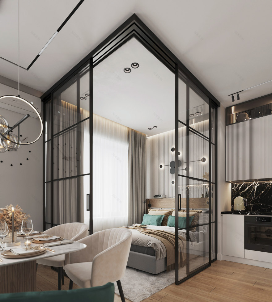 莫斯科“Fresh”住宅综合体小公寓丨俄罗斯莫斯科丨ksinteriors-4