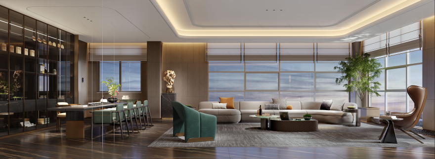 高端会所设计丨中国榆林丨郑合建筑设计咨询(西安)有限公司-8