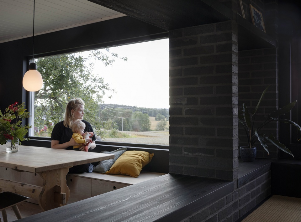 奥斯陆黑色砖墙分离白色房子室内设计丨挪威丨Austigard Arkitektur-22