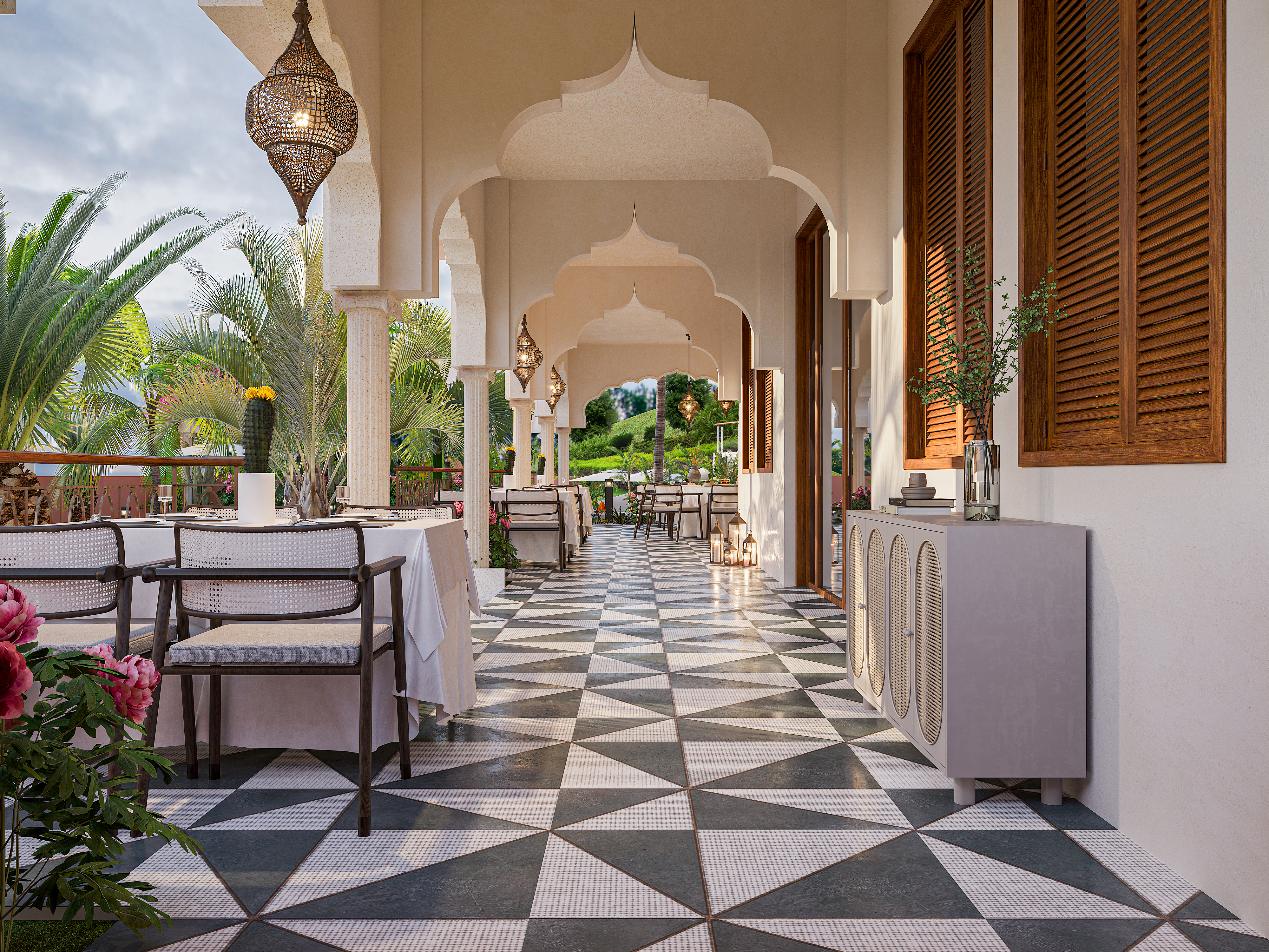 民宿外观效果图-4