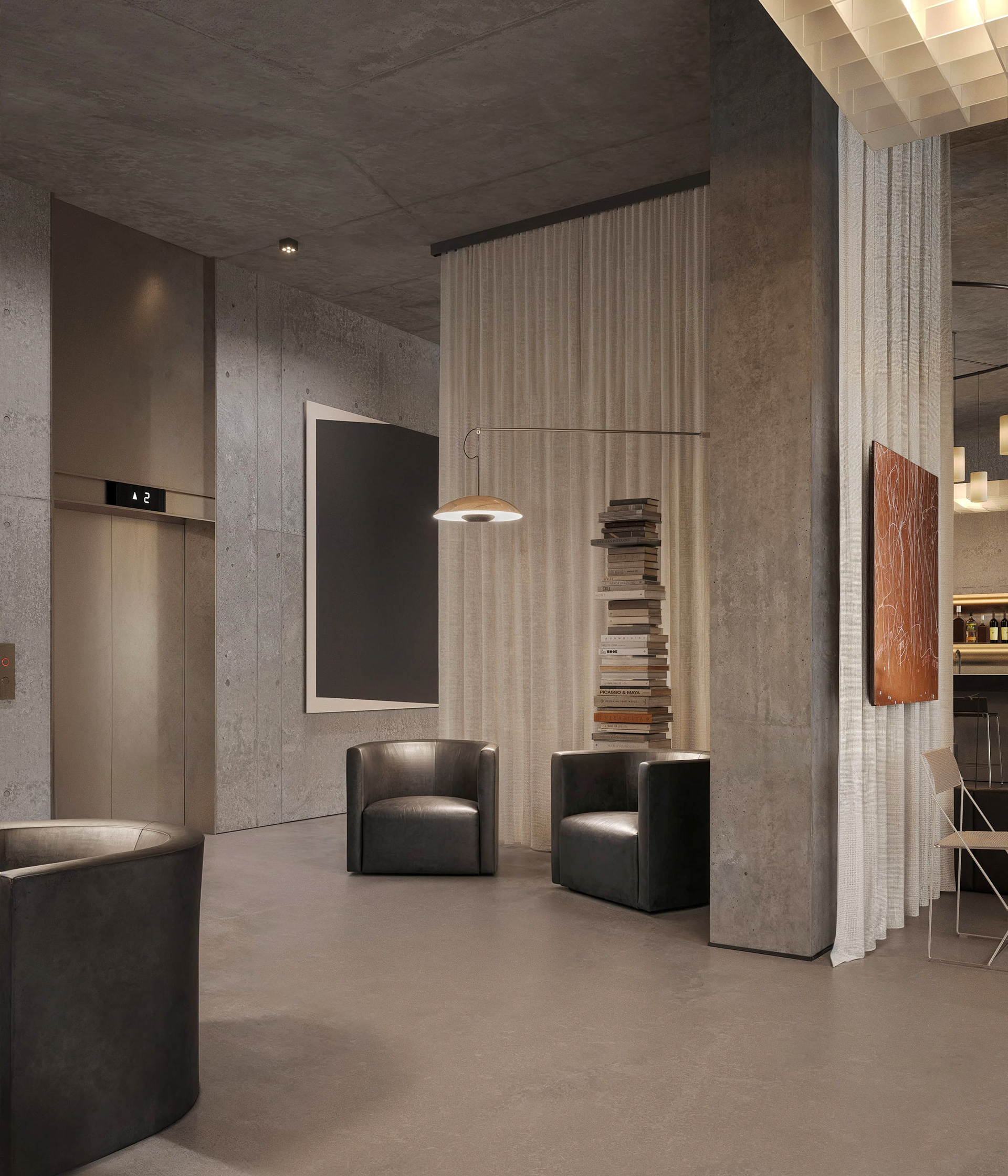 圆形酒店大堂丨UkraineKyiv丨Alexey Gulesha等五人-18